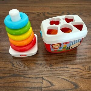 Fisher-Price Baby’s First Blocks & Rock-a-Stack Infant Developmental Toy Set